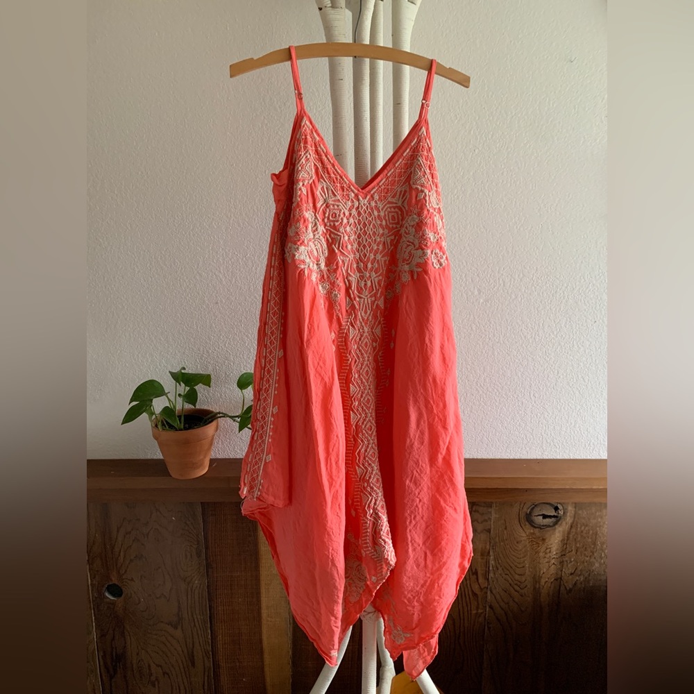 Johnny Was Handkerchief Hem Dress sz XS